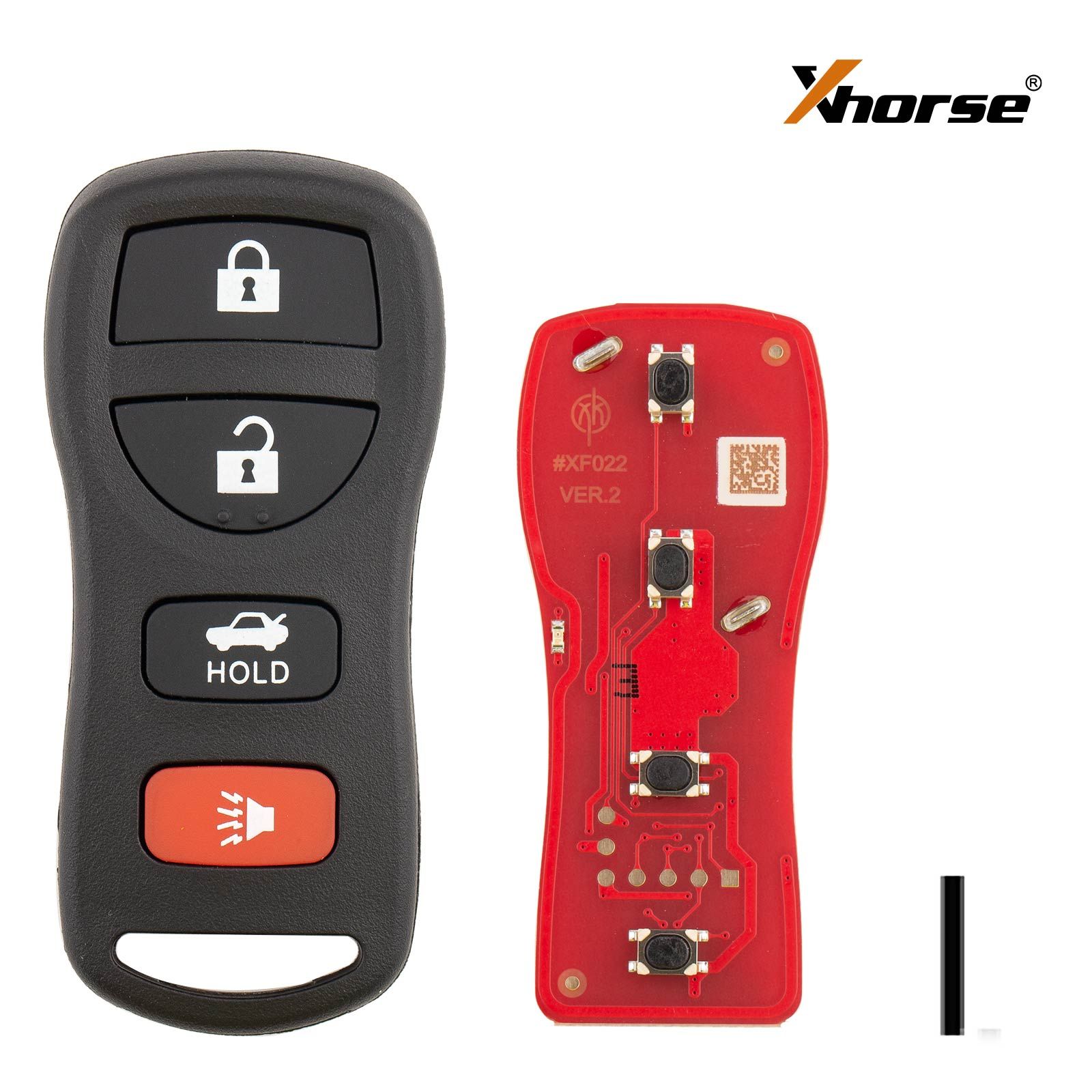 XHORSE XKNI20EN Fil clé à distance Nissan séparer 4 boutons seconde génération fil clé à distance 5pcs / lot
