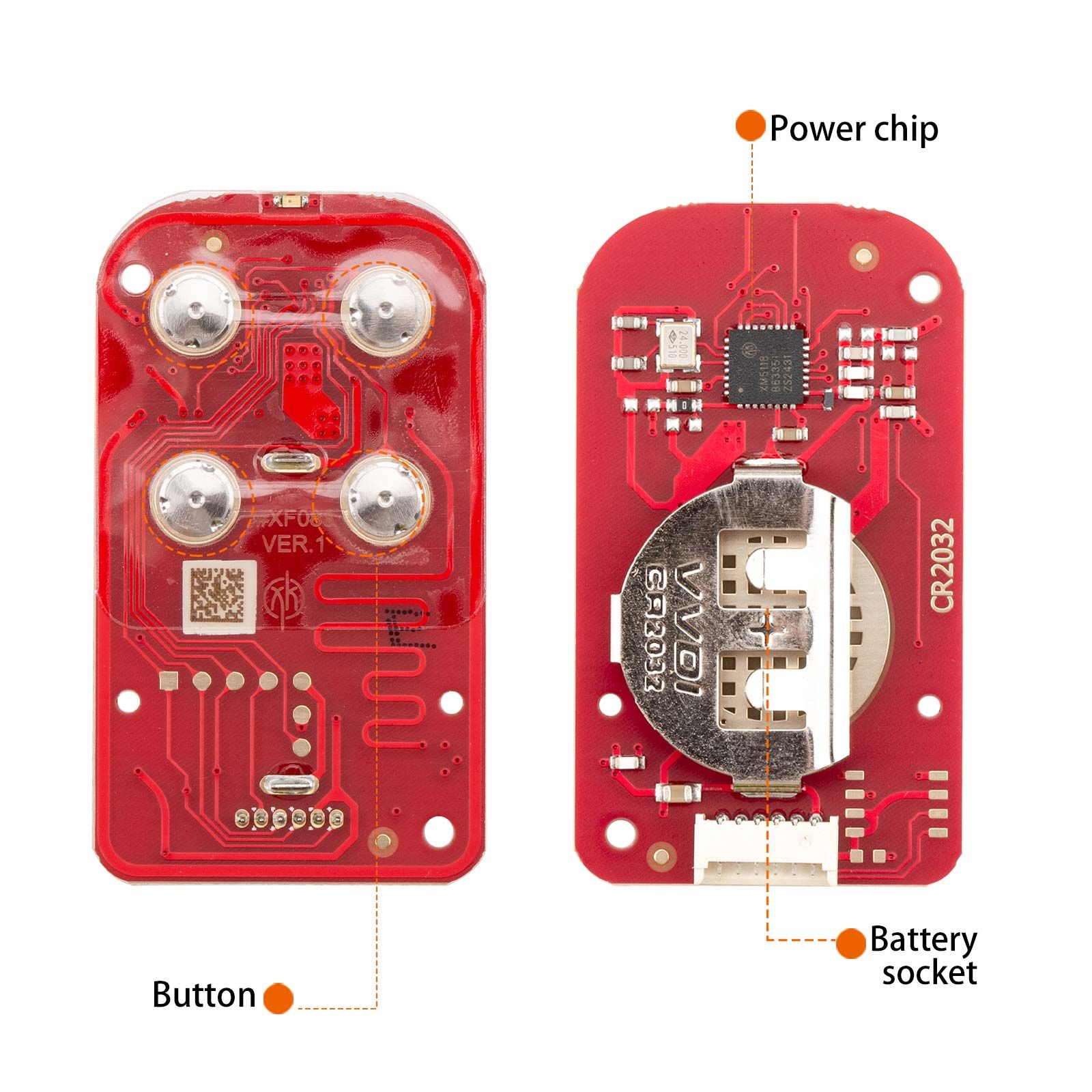 2025 XHORSE XKXH20EN VVDI noir 4 boutons seconde génération universelle télécommande câblée 5pcs / lot