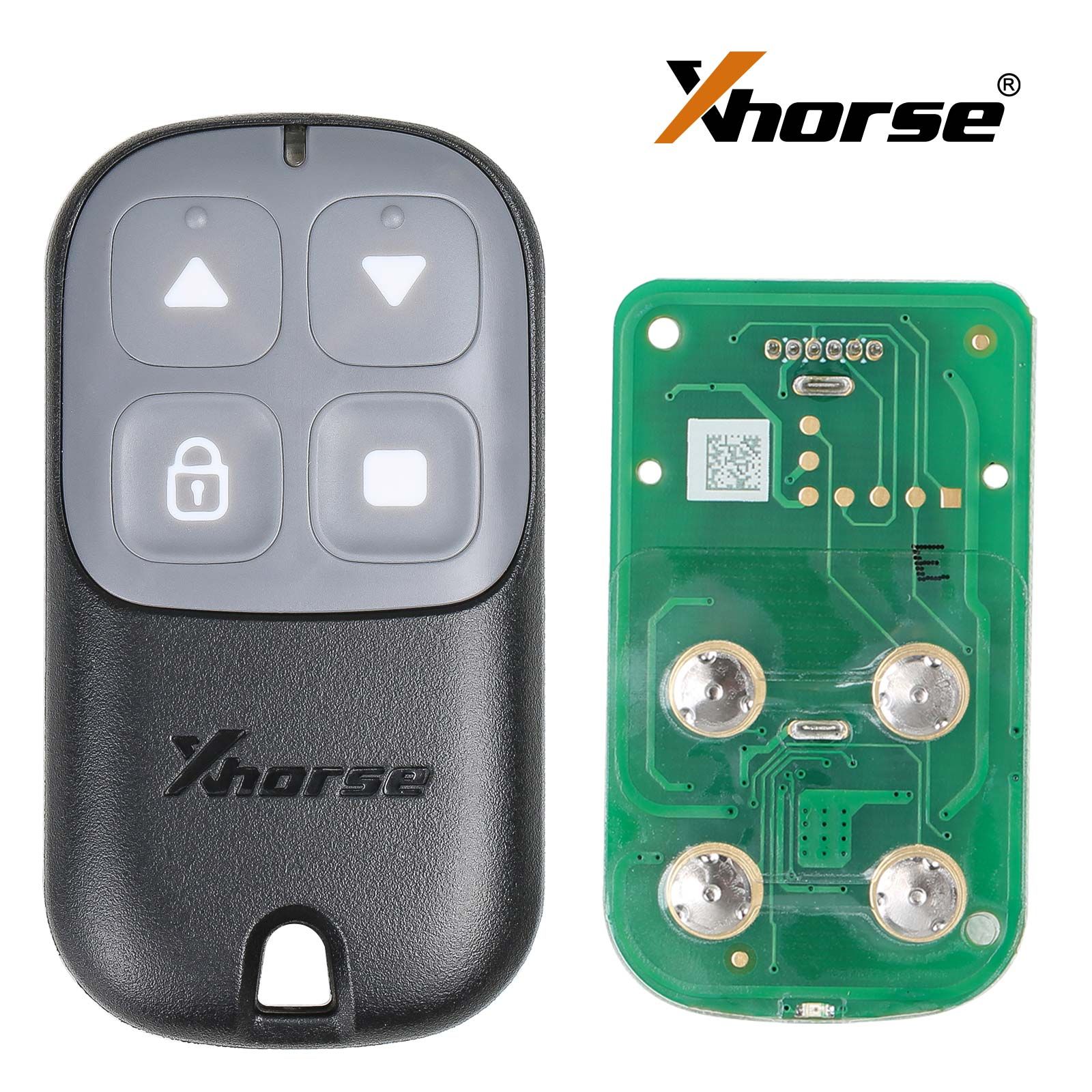 2025 Xhorse XKXH23EN porte de garage à télécommande à clé de fil 4 boutons noir deuxième génération télécommande universelle 5pcs / lot
