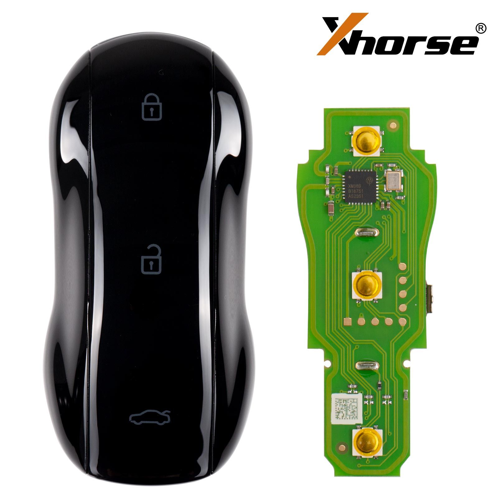 XHORSE XSSC21EN XM38 Jouet.T Univesal Smart Key Supercar Style Noir brillant Couleur 5pcs/lot