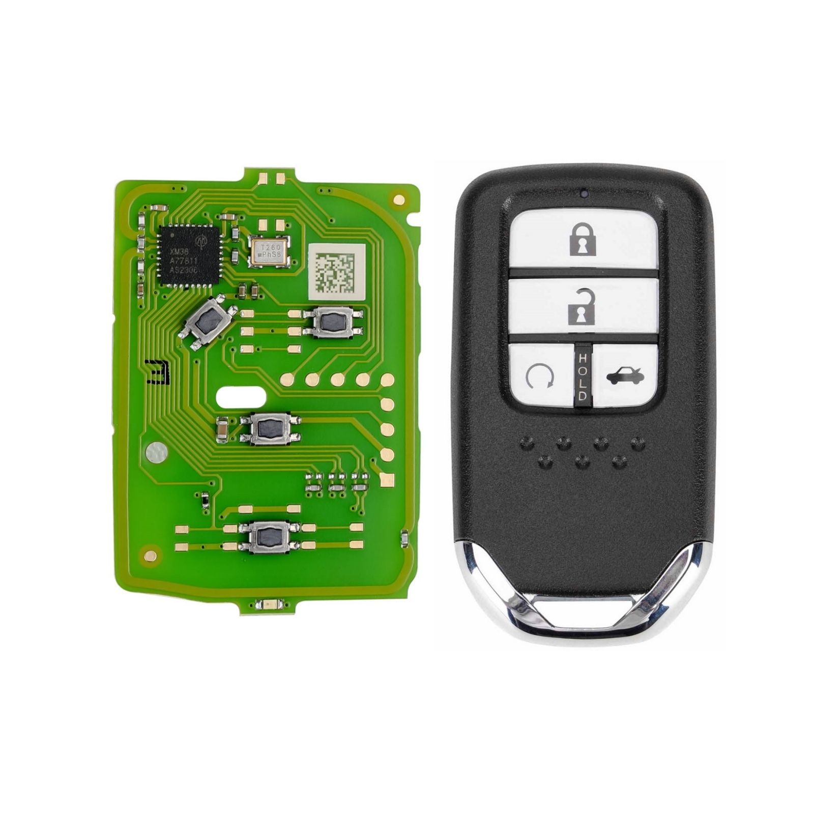 5pcs XHORSE XZBT40EN 4 boutons HON.D PCBS pour Honda Civic 2016-2019 avec Smart Key Shells