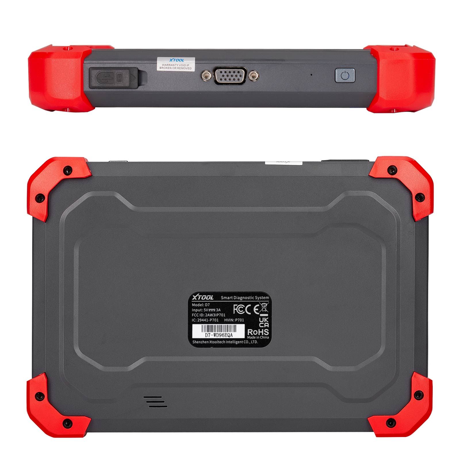 XTOOL D7 Outil de diagnostic automobile Support bidirectionnel OE-Level Diagnostic complet avec 36+ Services IMMO/Key Programmation ABS Bleeding