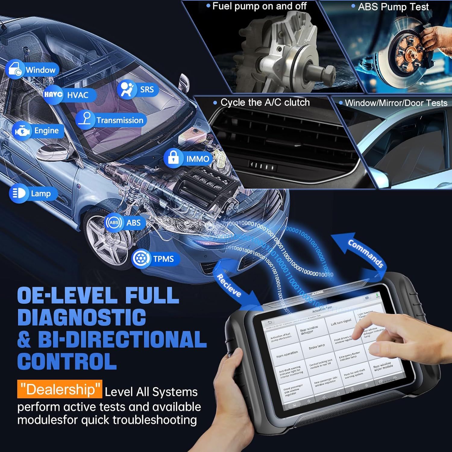 2025 XTOOL D8S Outil de balayage de diagnostic bidirectionnel CAN FD & DoIP, Codage ECU, Topologie, Programmation clé, Diagnostique complet, Version mise à niveau de D8