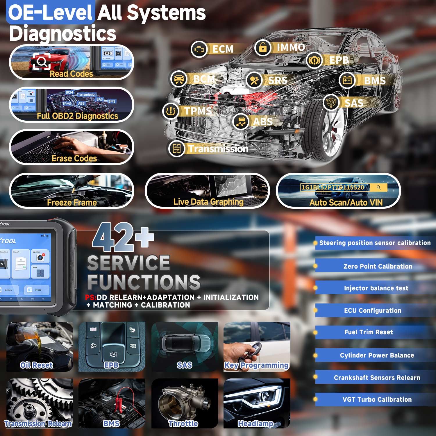 2025 XTOOL D9S Pro plus KS-1 KS01 Smart Key Emulator et KC501 Key & Chip Programmer pour Toyota / Lexus / Scion Toutes les clés perdues Pas besoin de démontage