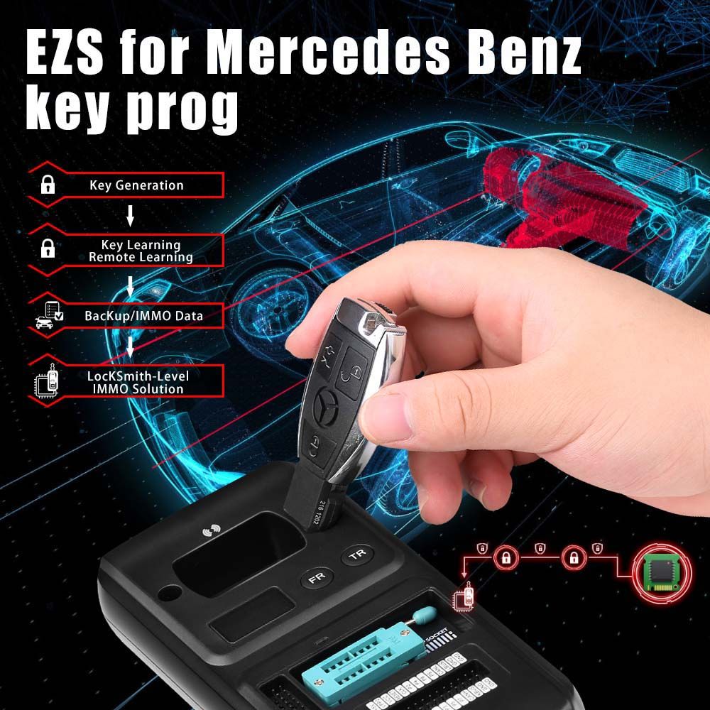 2025 XTOOL D9S Pro plus KS-1 KS01 Smart Key Emulator et KC501 Key & Chip Programmer pour Toyota / Lexus / Scion Toutes les clés perdues Pas besoin de démontage