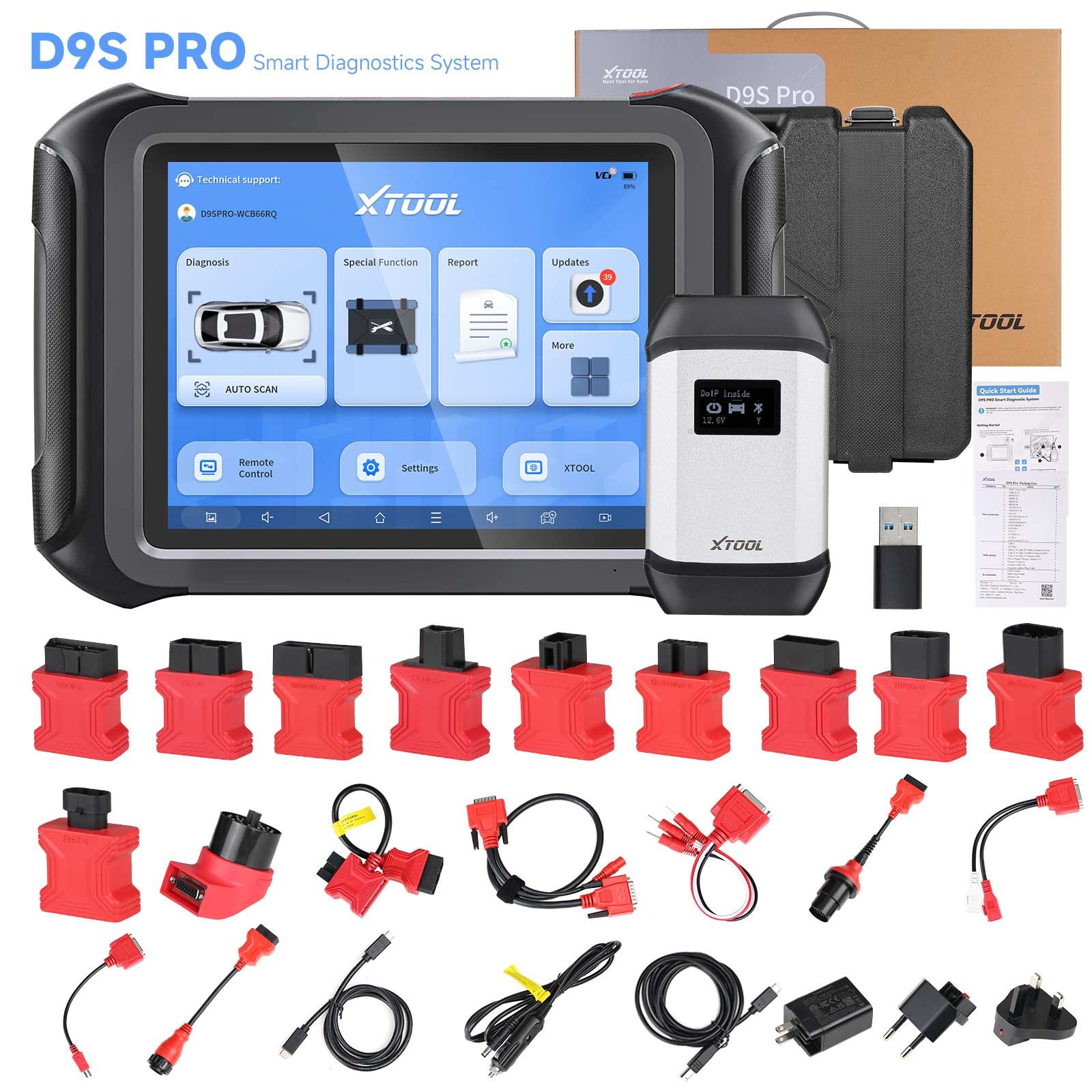 2025 XTOOL D9S Pro plus KS-1 KS01 Smart Key Emulator et KC501 Key & Chip Programmer pour Toyota / Lexus / Scion Toutes les clés perdues Pas besoin de démontage