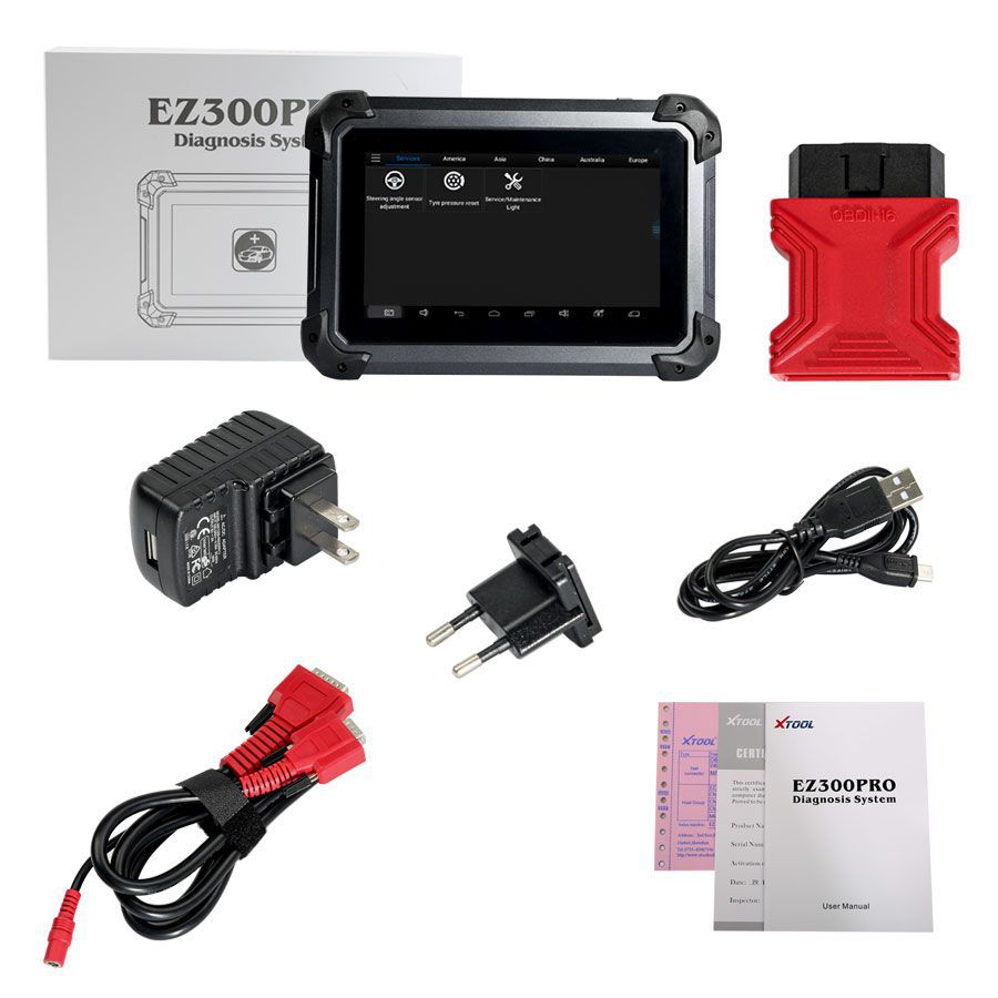 XTOOL EZ300 PRO avec moteur de diagnostic à 5 systèmes, ABS, SRS, transmission et outil de diagnostic de tablette TPMS