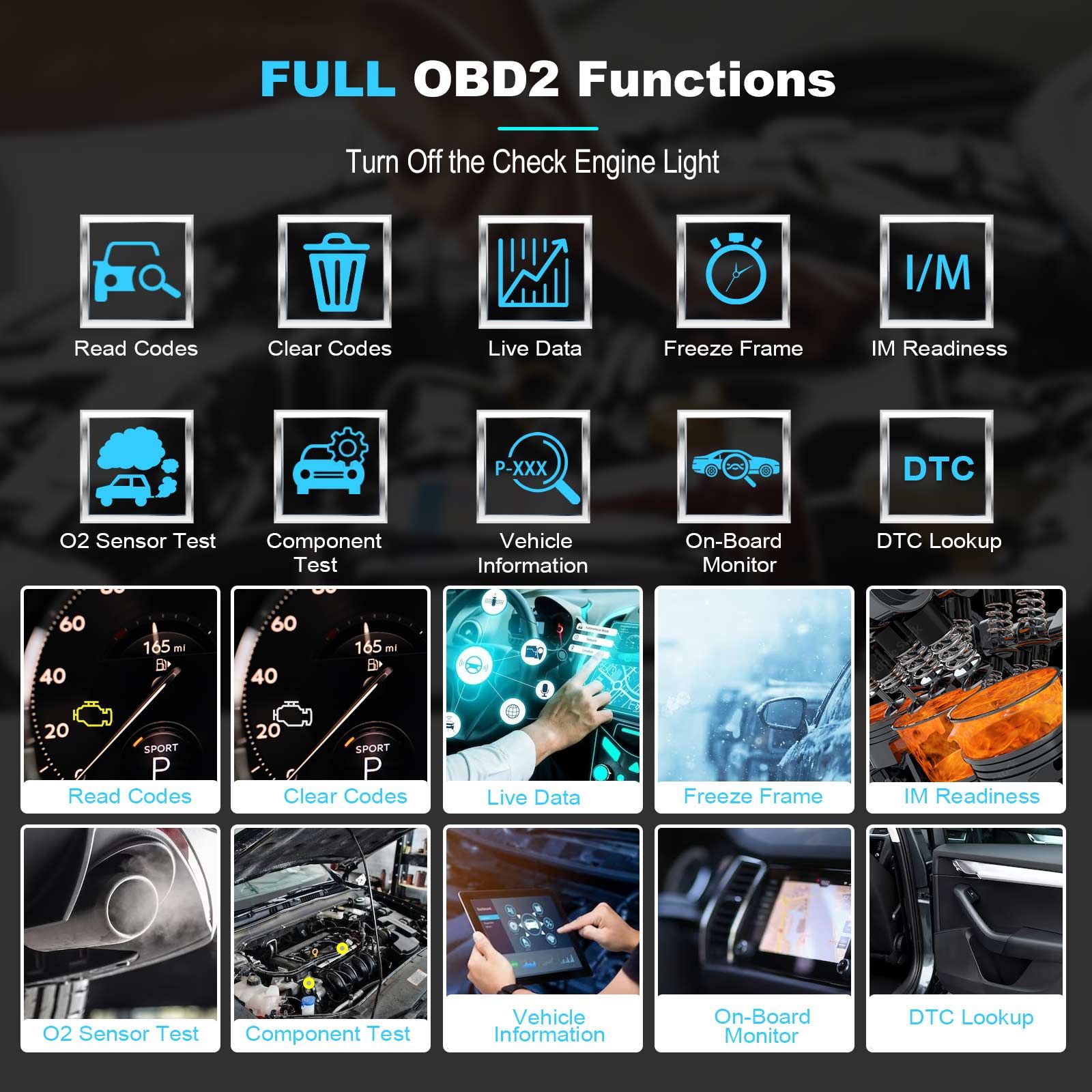 XTOOL InPlus IP508 OBD2 outil de diagnostic de scanner avec 6 services ABS saignement huile réinitialiser EPB SAS BMS gaz à gaz mises à jour gratuites