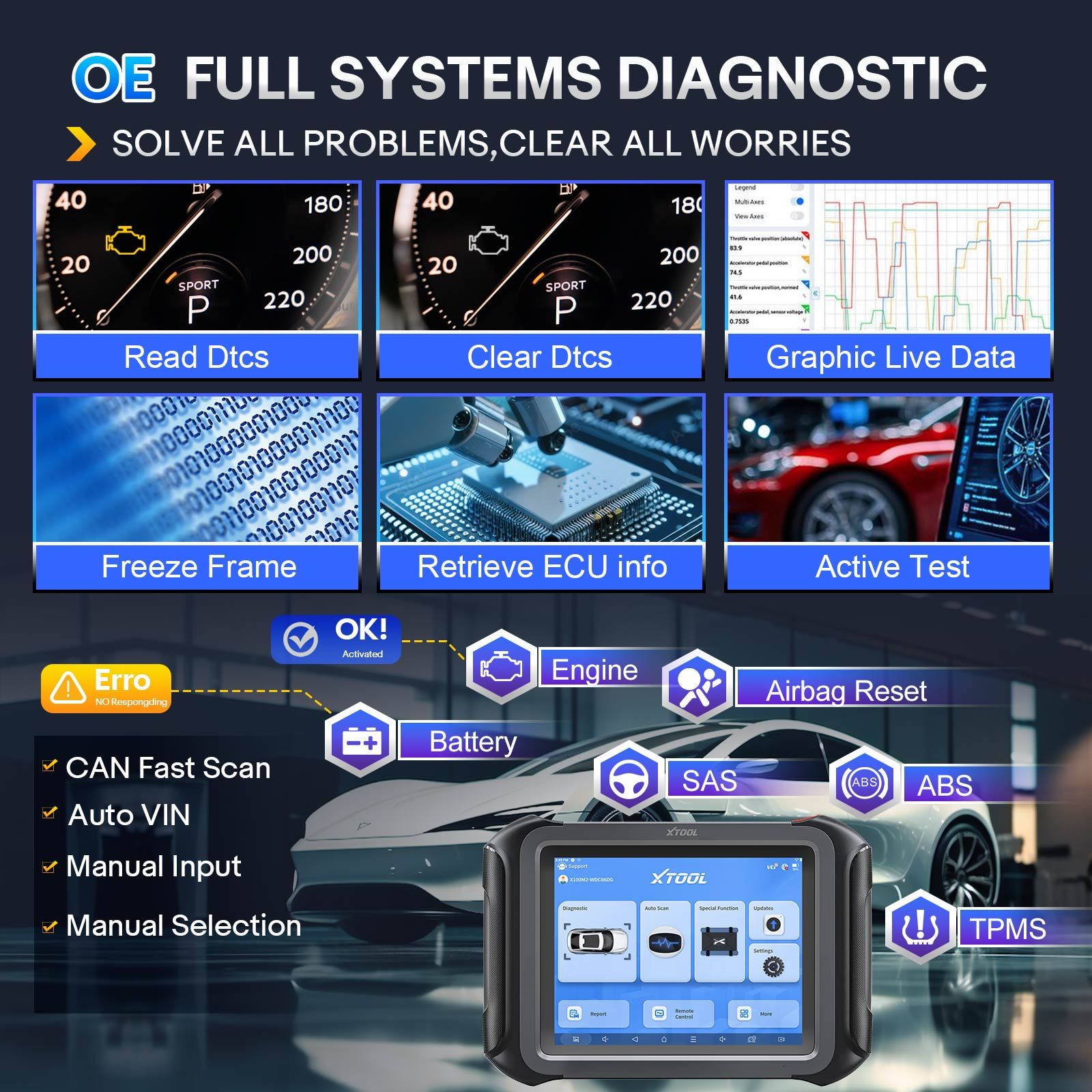 2025 XTOOL X100 MAX 2 Programmateur de clé automatique avec J2534 VCI et KC501 prend en charge 42 fonctions de service