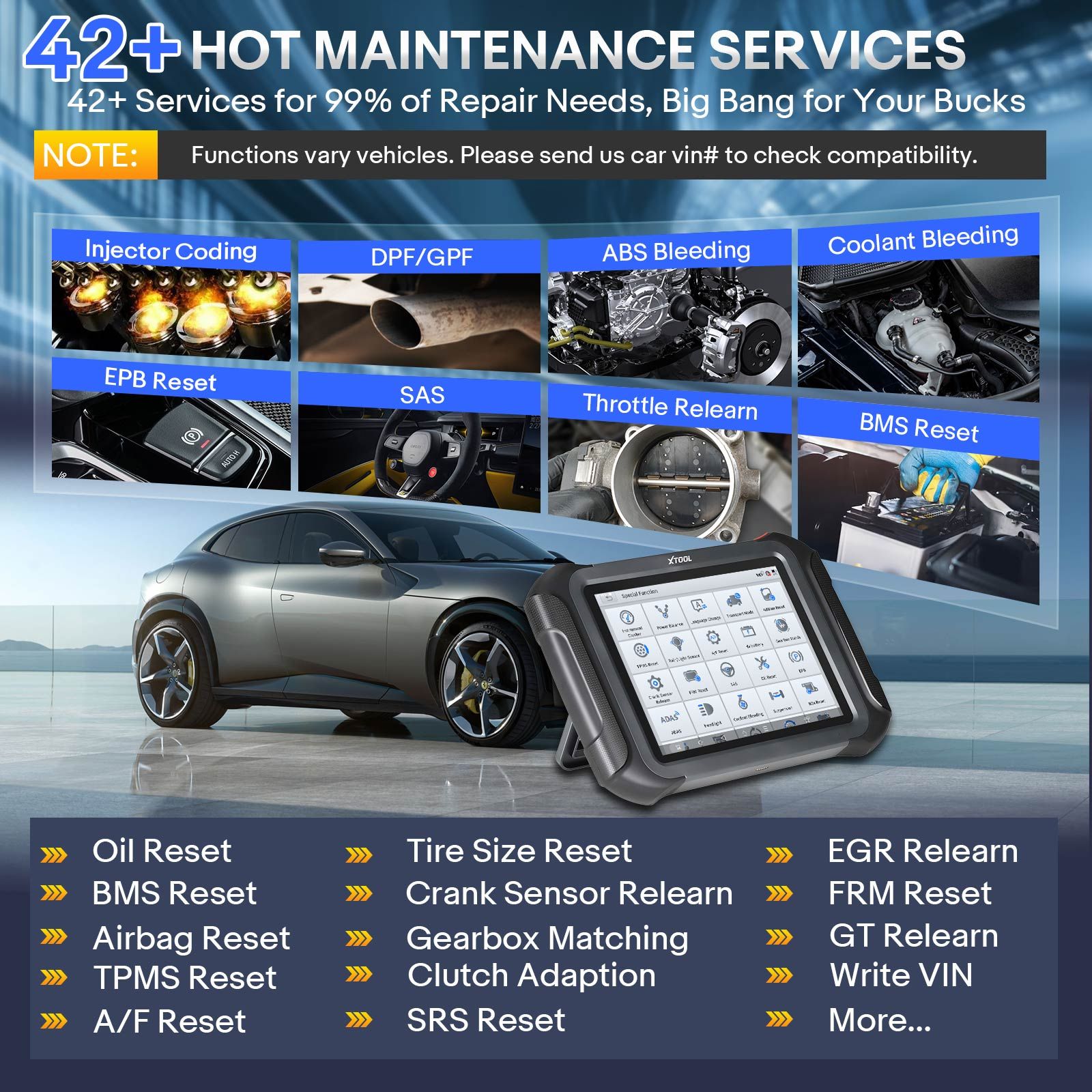 2025 XTOOL X100 MAX 2 Programmateur de clé automatique avec J2534 VCI et KC501 prend en charge 42 fonctions de service