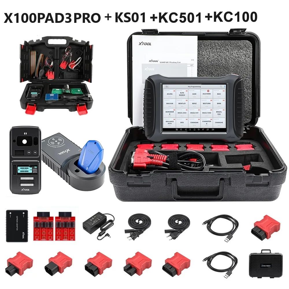 Xtool X100 pad3 pro Key Programming Tools outil de balayage bidirectionnel avec 38 + services avec kc501 diagnostic complet de perte de clé