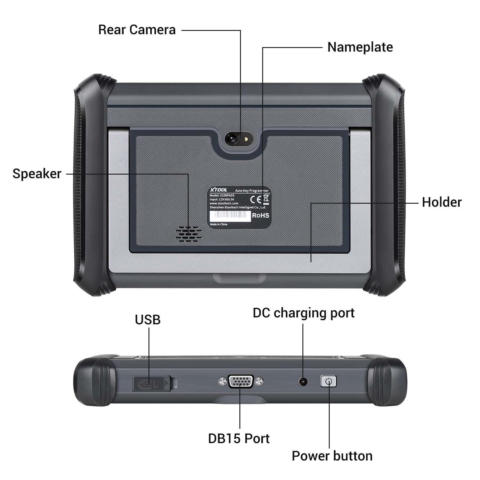 Xtool X100 Pads programmateur de clé, intégré can FD doip prend en charge 23 fonctions de service, remplacement X100 Pads 2 ans de mise à jour gratuite