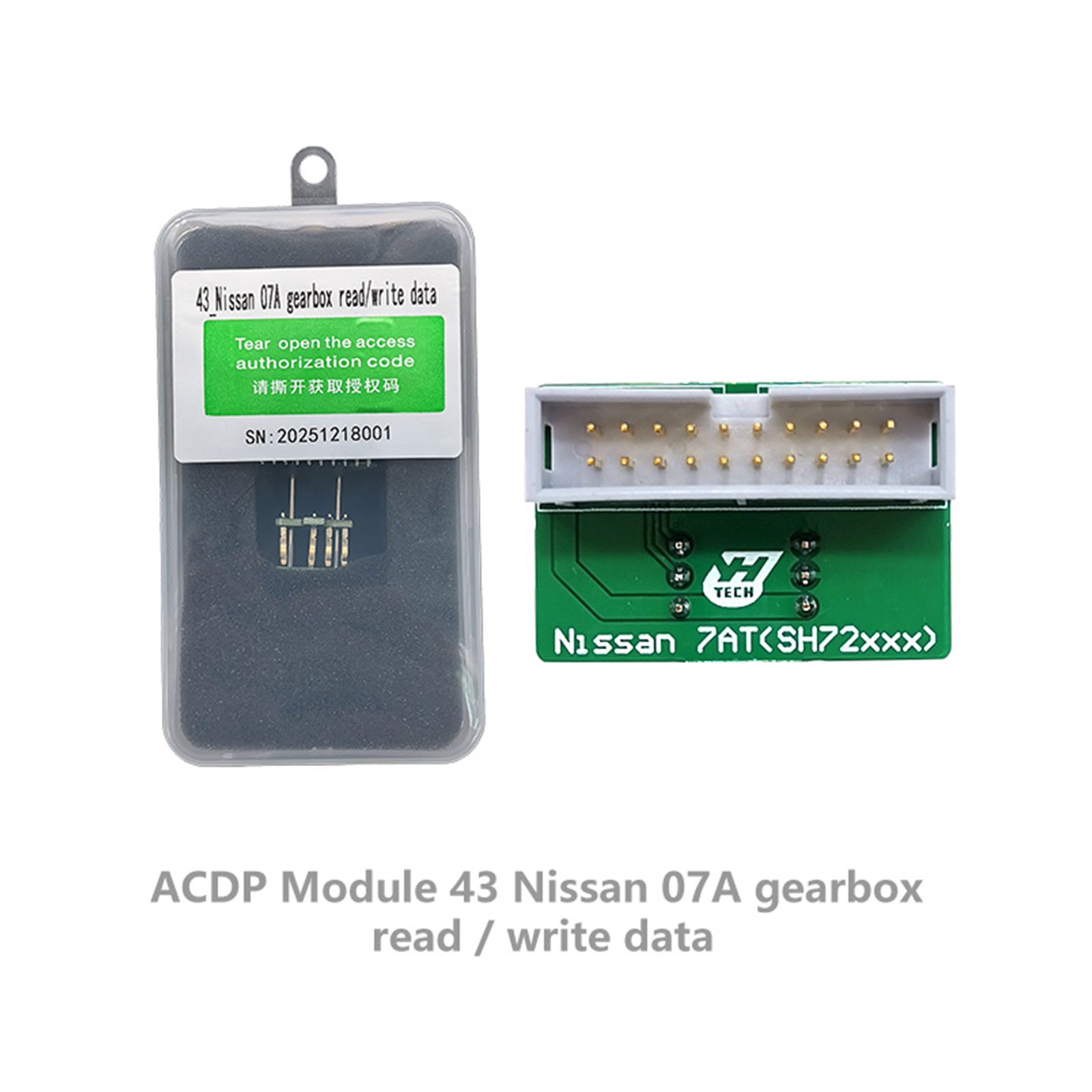 Yanhua ACDP Module 43 pour Nissan 07A 72XXX Transmission de boîte de vitesses TCM Lire et écrire des données
