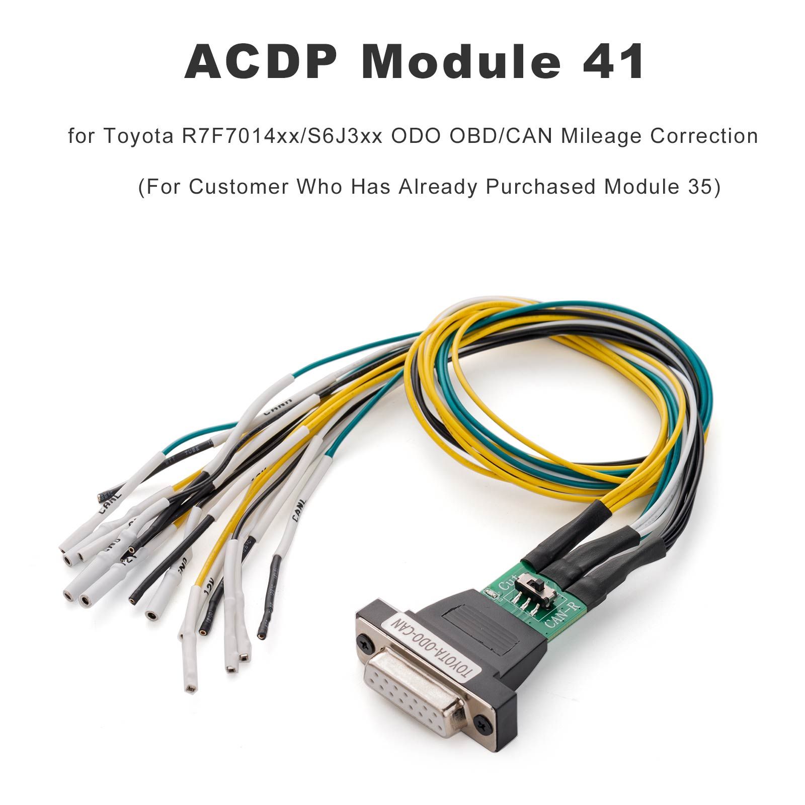 YANHUA ACDP Module 41 pour Toyota R7F7014xx/S6J3xx ODO OBD/CAN Correction du kilométrage (pour le client qui a déjà acheté le module 35)