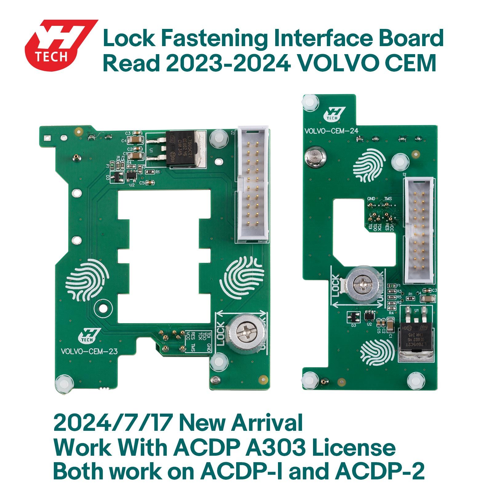 Yanhua Mini ACDP ACDP-2 Volvo (2023-2024) Kit de cartes d'interface CEM 2 cartes d'interface