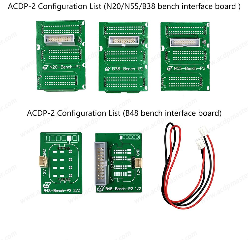 Yanhua Mini ACDP-2 pour BMW FEM/BDC Package avec module 2/3 et carte d'interface de banc B48/N20/N55/B38 pour la programmation FEM/BDC ISN lecture/écriture