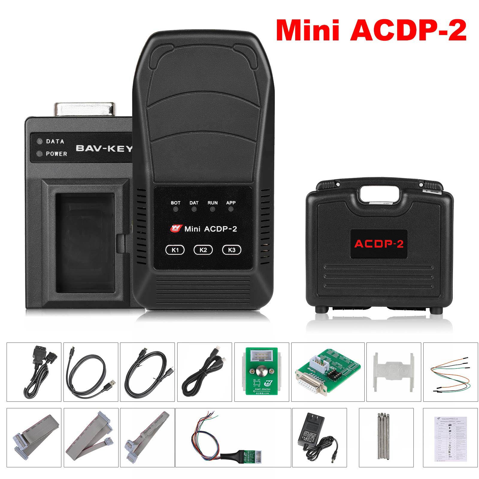 2025 Yanhua ACDP-2 BMW IMMO Package avec module 1/2/3/31/38 + licence + plateforme BDC2 + carte d'interface de banc B48/N20/N55/B38 + carte BCP BDC3