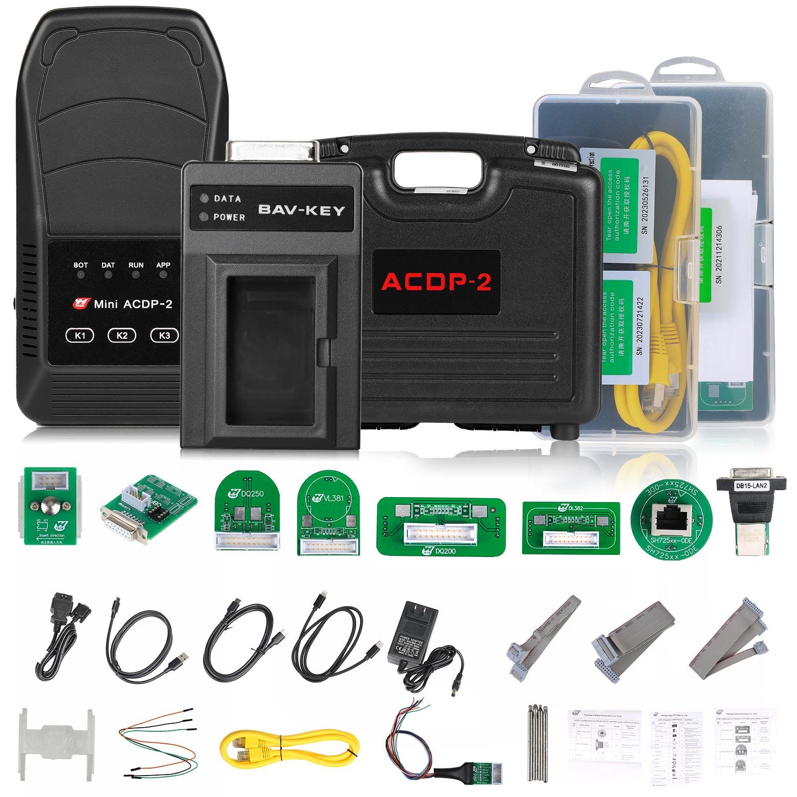 Yanhua Mini ACDP-2 pour VW/Audi TCU Package de kilométrage avec module 21/25/30 et licence pour la correction du kilométrage de la boîte de vitesses