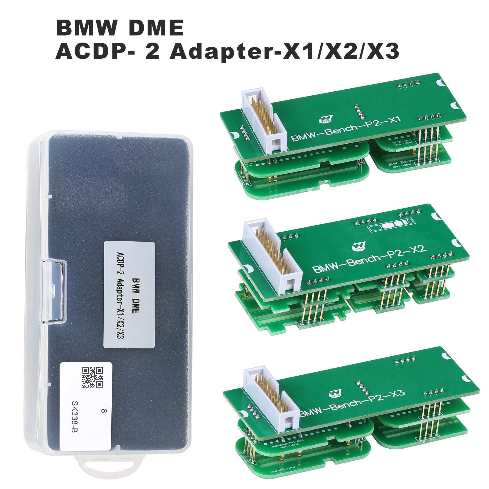 Adaptateur ACDP-2 de Yanhua BMW DME x1/x2/x3 BMW-Bench-P2-X1/X2/X3 Set de cartes d'interface pour la lecture/écriture ISN de BMW DME et le clonage de l'ECU