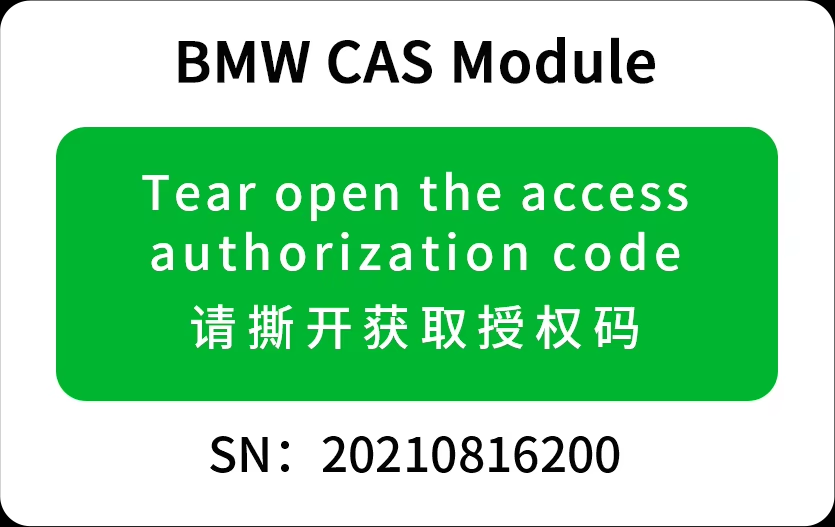 Licence A500 pour la programmation clé de BMW CAS1-CAS4+ via la licence OBD du module 1 du mini ACDP de Yanhua