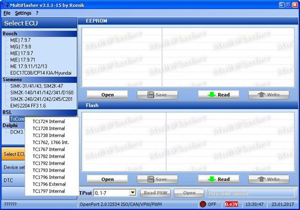 Modern kia2 Multi - functional ECU Chip Tuning Software