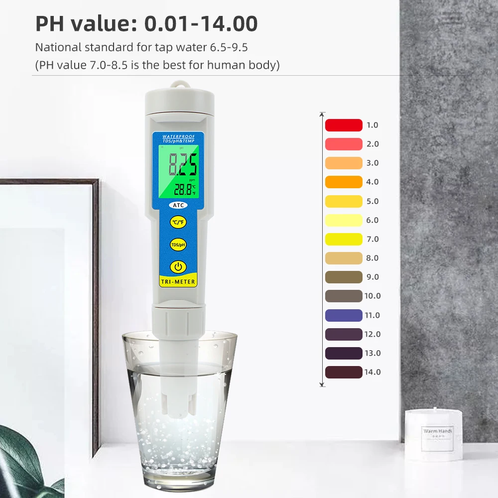 3 in 1 PH TDS Temperature Meter