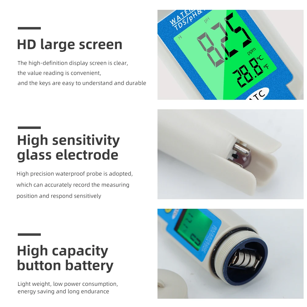 3 in 1 PH TDS Temperature Meter