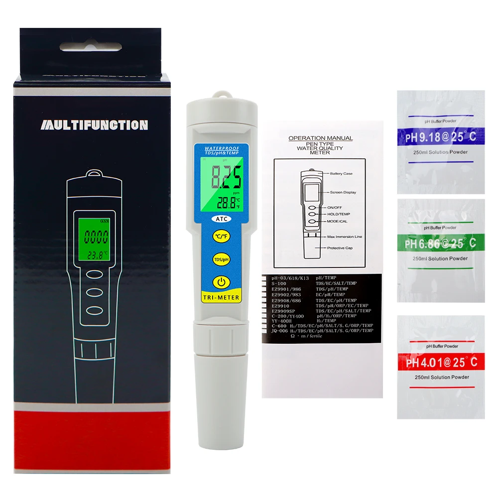 3 in 1 PH TDS Temperature Meter