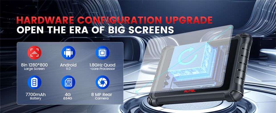 Autel MaxiCheck MX900 OBD2 tous les scanners de diagnostic du système, contrôle bidirectionnel, DoIP/CAN FD, lire/effacer le code, service 40+, mise à niveau de MK808/MX808