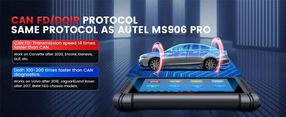 Autel MaxiCheck MX900 OBD2 tous les scanners de diagnostic du syst&egrave;me, contr&ocirc;le bidirectionnel, DoIP/CAN FD, lire/effacer le code, service 40+, mise &agrave; niveau de MK808/MX808