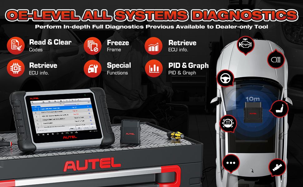 Autel MaxiCOM MK808BT PRO outil de diagnostic de voiture