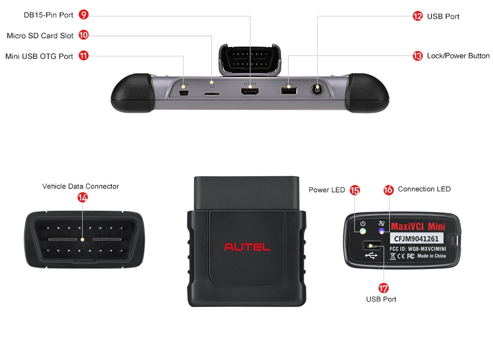Autel MaxiCOM MK808TS Outil de réapprentissage automatique TPMS