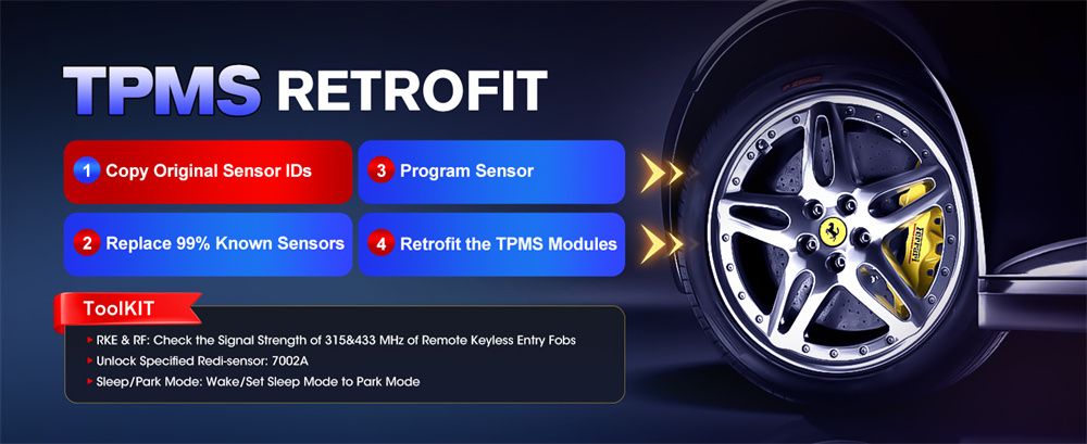 Autel MaxiCOM MK900TS MK900-TS TPMS sans fil diagnostic 