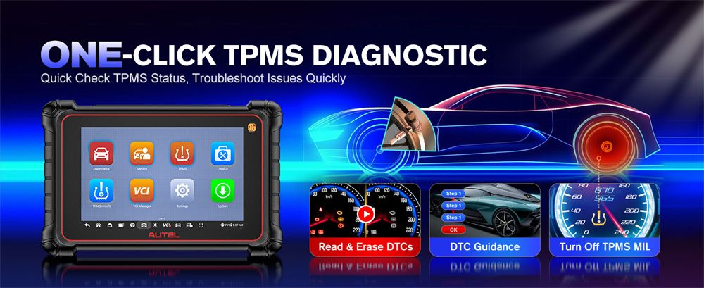 Autel MaxiCOM MK900TS MK900-TS TPMS sans fil diagnostic 