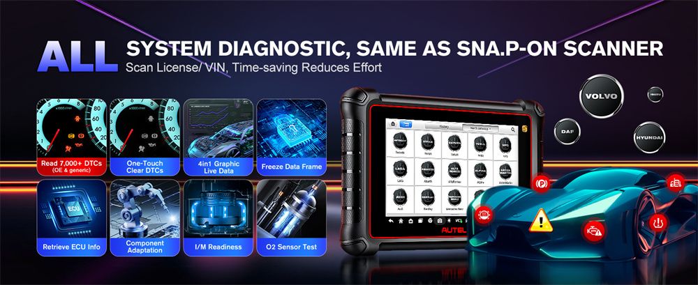 Autel MaxiCOM MK900TS MK900-TS TPMS sans fil diagnostic 