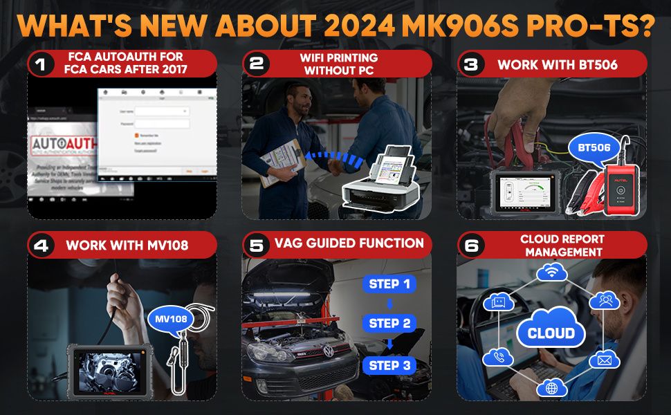 Outil de diagnostic de scanner Autel MaxiCOM MK906S PRO avec contr&ocirc;le bidirectionnel avanc&eacute; de codage de l'ECU 
