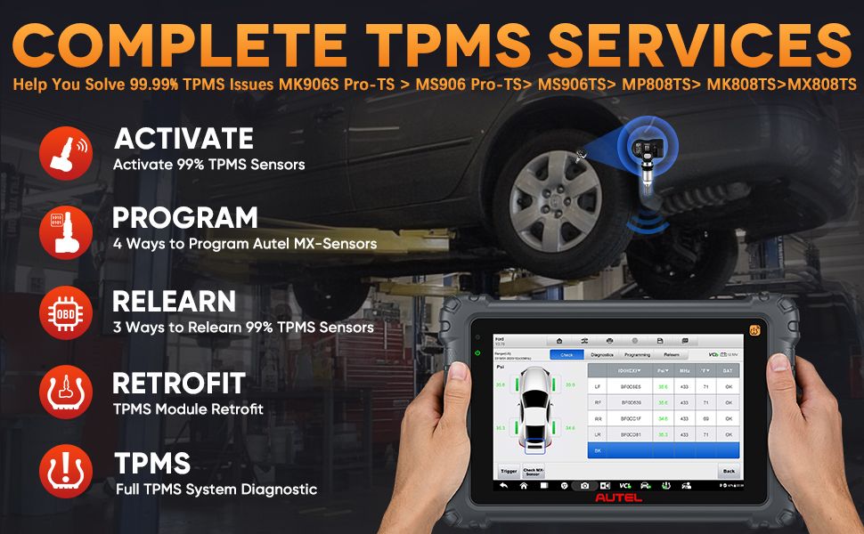 Scanner diagnostic TPMS Autel MaxiCOM MK906Pro TS ( MK906S PRO-TS )
