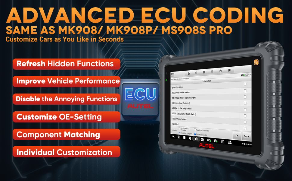 Scanner diagnostic TPMS Autel MaxiCOM MK906Pro TS ( MK906S PRO-TS )
