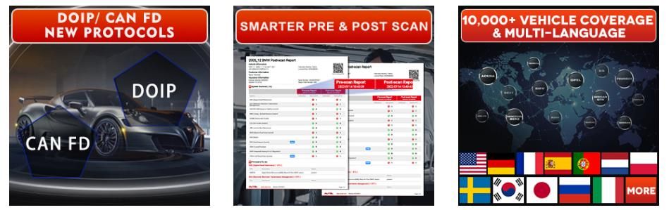 Scanner diagnostic TPMS Autel MaxiCOM MK906Pro TS ( MK906S PRO-TS )