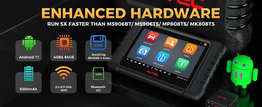 Outil de diagnostic autel maxidas ds808s - ts avec codage ECU avancé et services TPMS