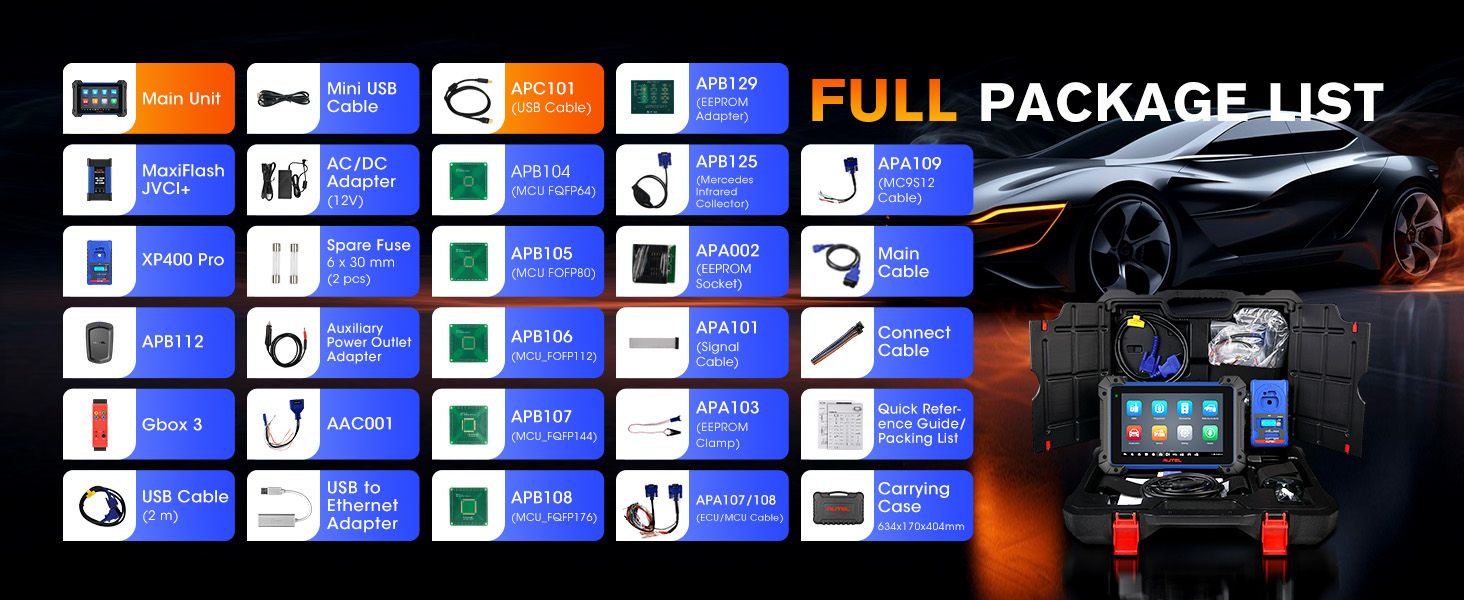 Autel IM608 PRO II paquet complet