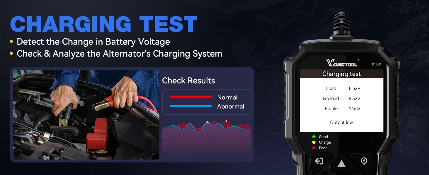 Testeur de batterie de voiture BT300