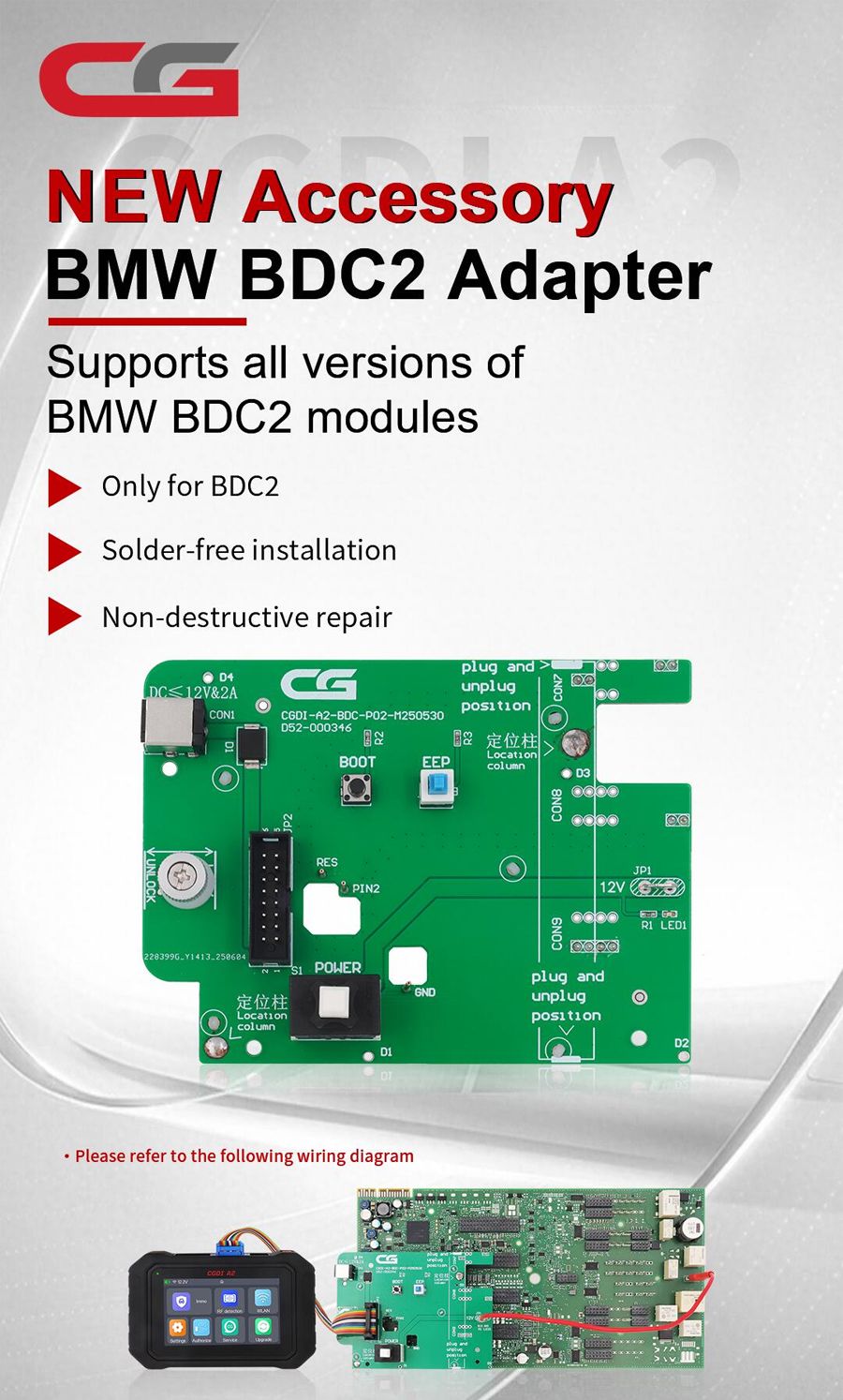Adaptateur CG BMW BDC2 pour CG A2