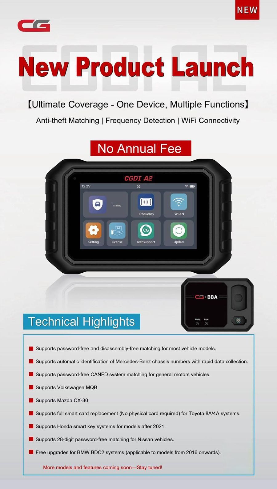 CGDI A2 Premium Edition Ultimate Coverage - Un appareil, plusieurs fonctions, sans frais annuels