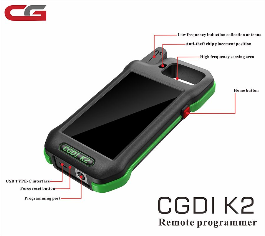 Générateur à distance de programmateur de clé à distance CGDI K2 avec 3 puces CGDI C4648 Super