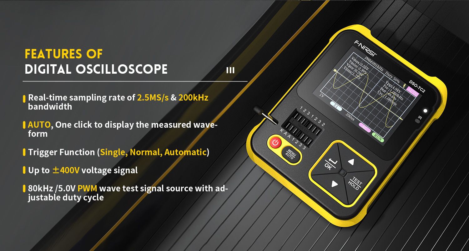 Fnirsi DSO - Tc2 oscilloscope numérique portable