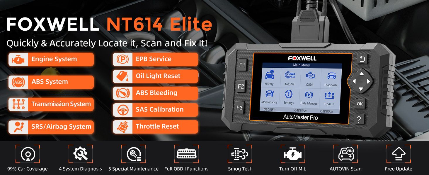 Foxwell nt614 Elite OBD2 scanner de diagnostic