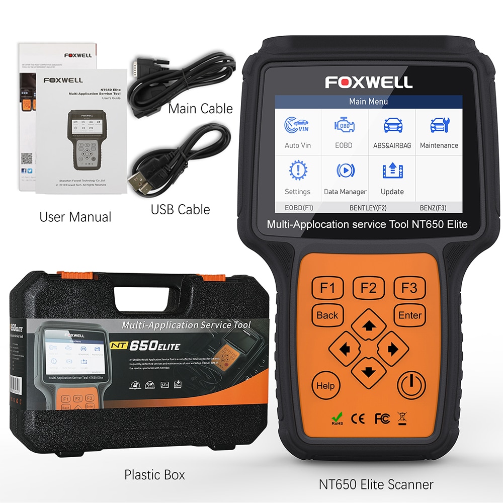 FOXWELL NT650 Elite OBD2 EOBD Outil de diagnostic