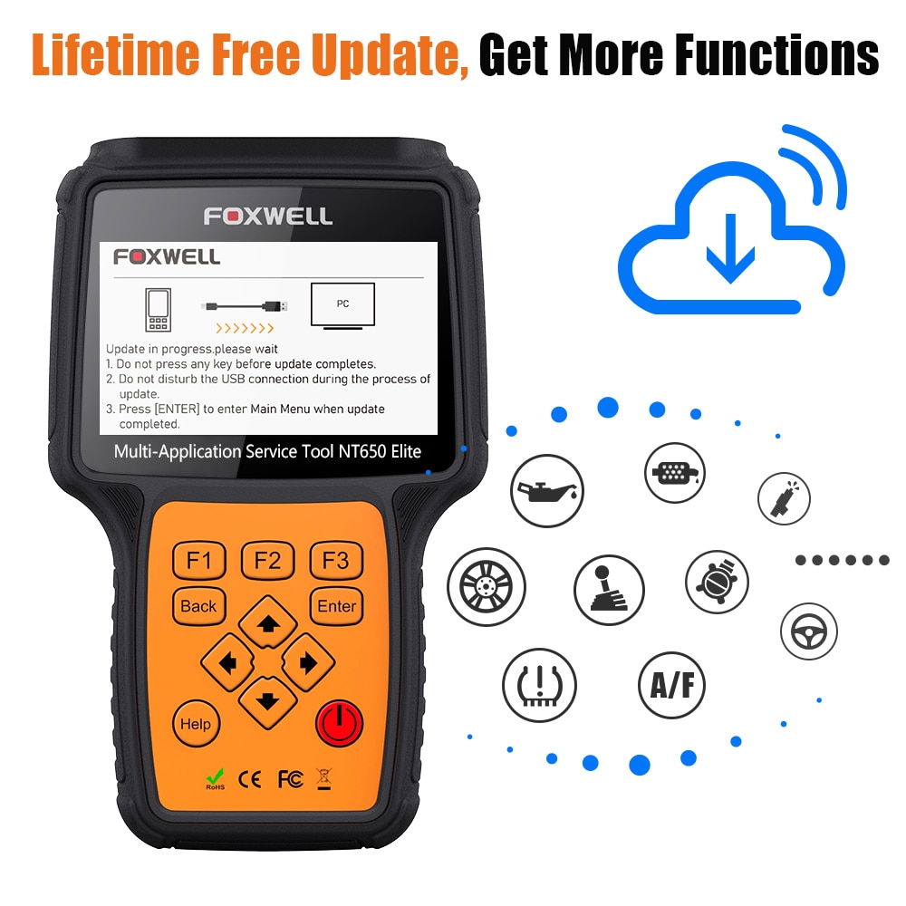 FOXWELL NT650 Elite OBD2 EOBD Outil de diagnostic