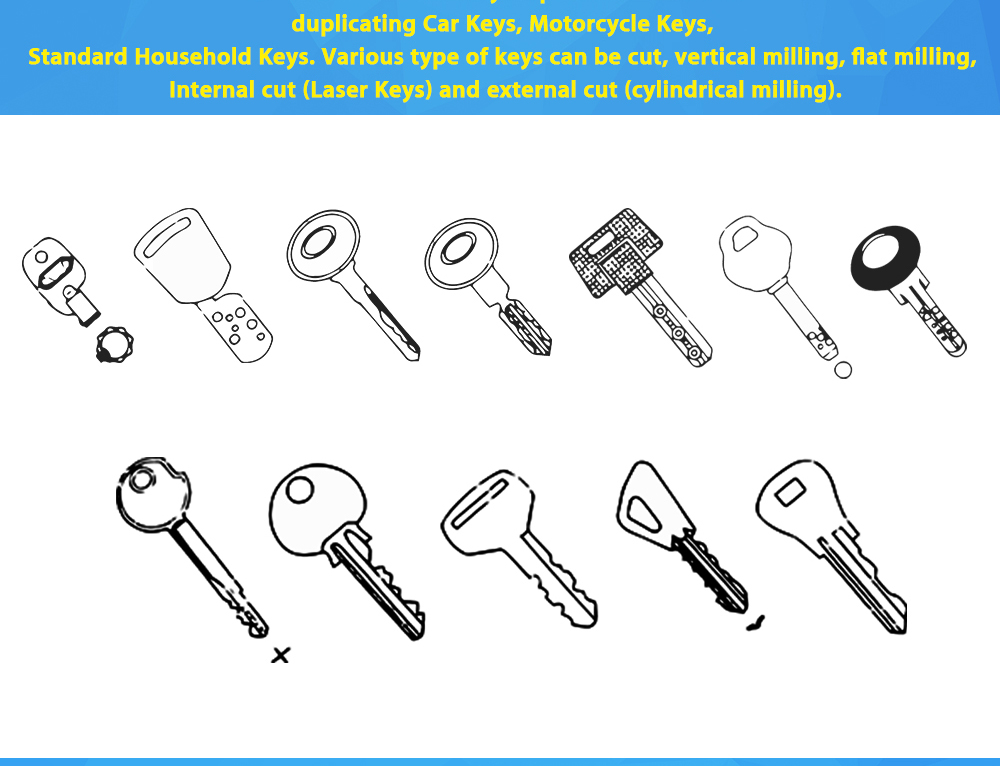 FUGONG 998A machine de coupe automatique clé 220V clé Dupli